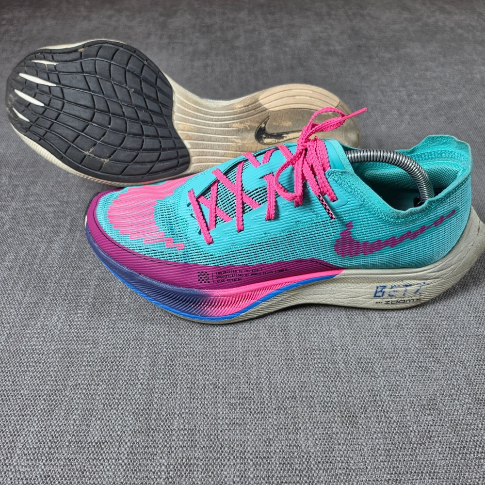 Nike Vaporfly Next% 2 Mens 11.5 Teal Pink DJ7037-991 Racing Running Shoes